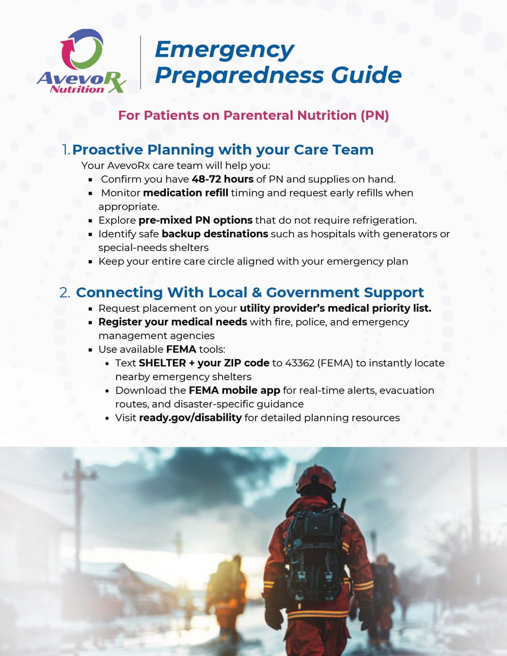 AvevoRx Nutrition Emergency Preparedness Guide